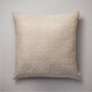 Hearth & Hand 26"x26" Heathered Stripe Euro Bed Pillow Brown